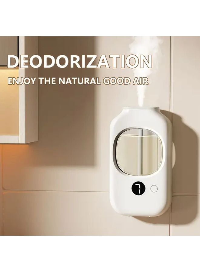 White USB Rechargeable Aromatherapy Diffuser Cool Mist Humidifier Soundwave Technology - Image 1